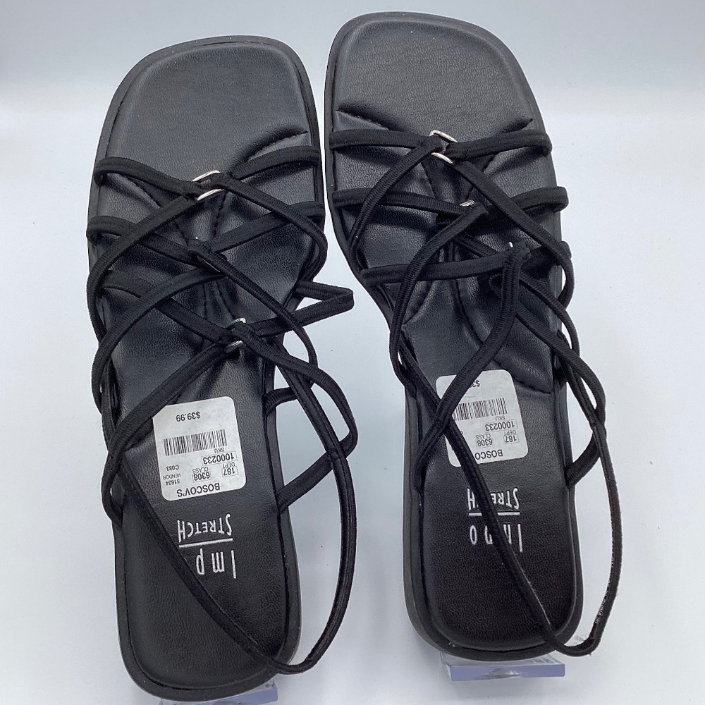 2/$60 Impo stretch sandals in Black Size 8M.  New